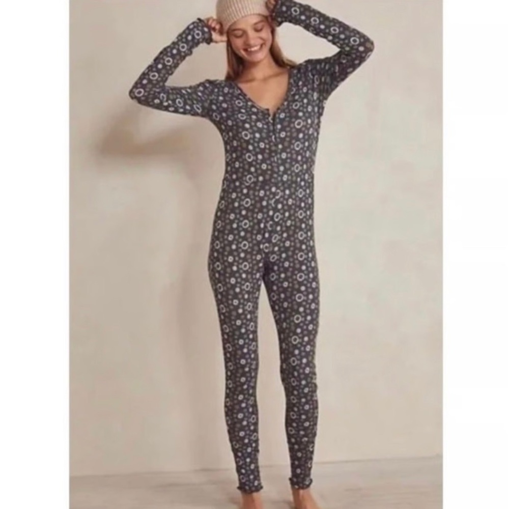 Intimately Free People Home Alone Pajama jumpsuit size S